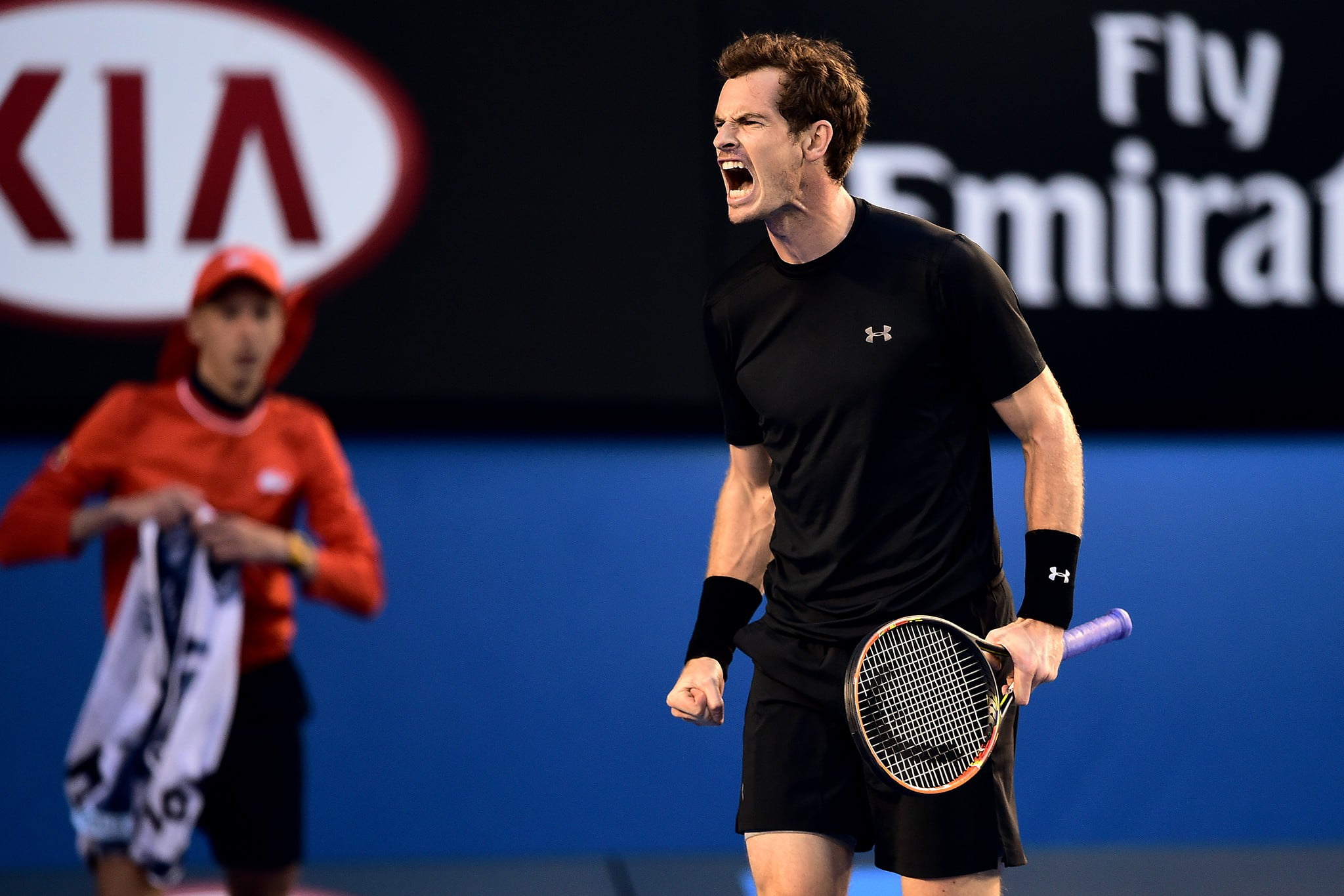 Murray celebró de manera eufórica su pase a la final de Melbourne.