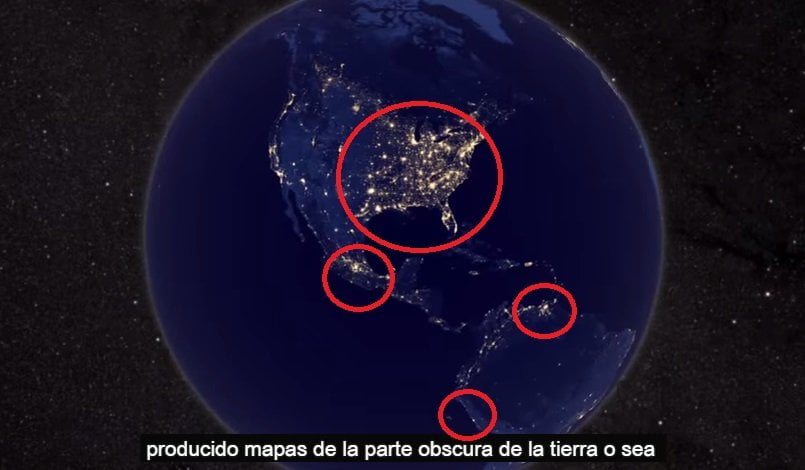 La Tierra desde el Espacio en Navidad y Año Nuevo