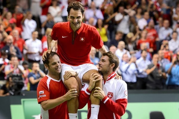 El año pasado, Roger Federer logró el punto que le dio la Copa Davis a Suiza.