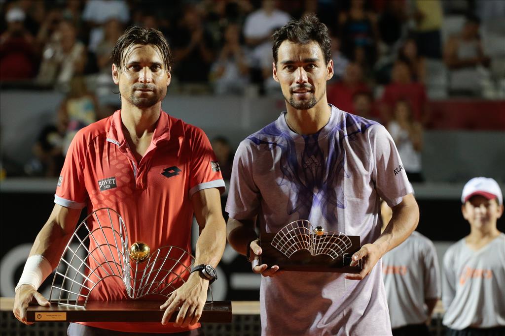 Ferrer obtuvo 500 puntos en Río de Janeiro tras derrotar en la final a Fognini,  pero igual se mantiene noveno dentro del ranking de la ATP.