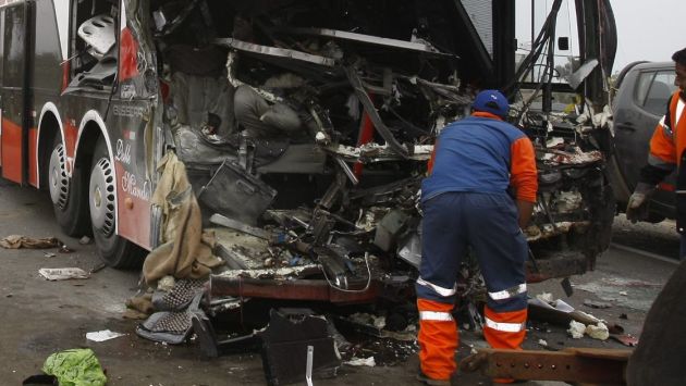 37 muertos deja choque de buses en la Panamericana Norte / Foto Peru 21