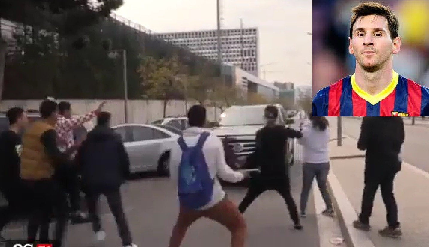 Lionel Messi casi atropella a hinchas con su Cadillac [VIDEO]