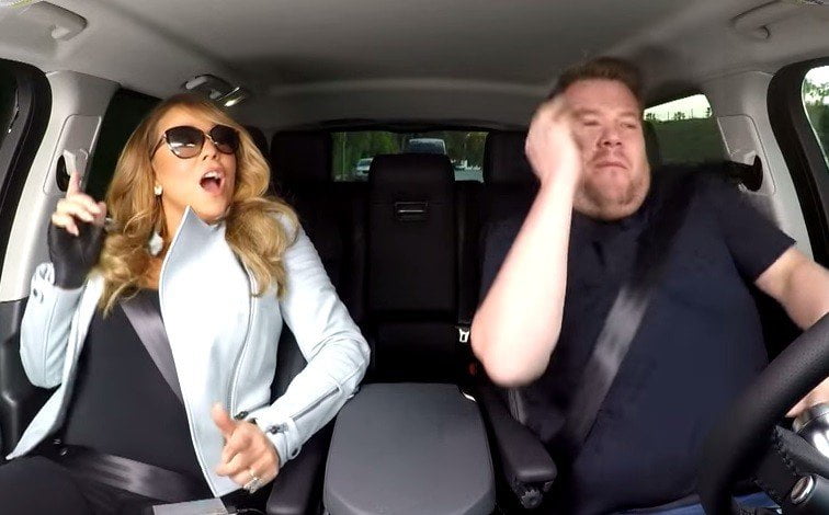 Mariah Carey en improvisado karaoke dentro de un auto