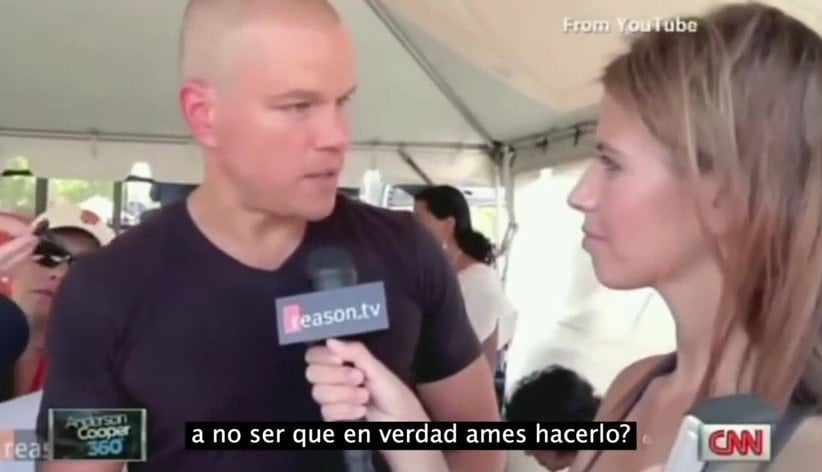 Matt Damon ridiculizó a una periodista poco inteligente [VIDEO]