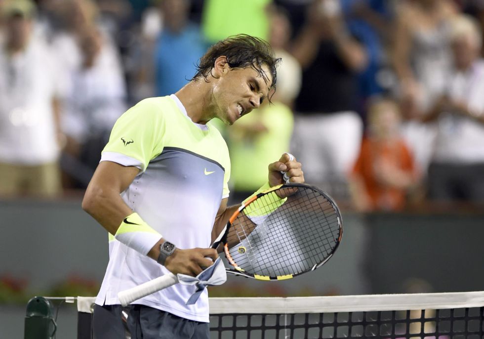 Nadal no lució pero superó  a Young en Indian Wells.