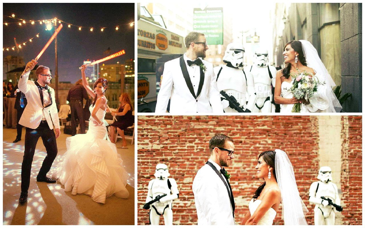 Star Wars: Mira esta boda inspirada en "La guerra de las galaxias"