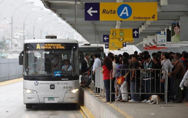 Semana Santa : Buses del Metropolitano de Lima con horario especial