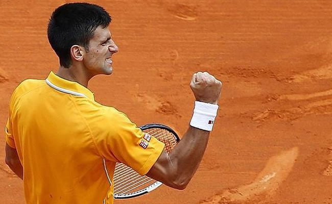 Djokovic transpiró más de la cuenta en su primer partido del Masters 1000 de Roma.