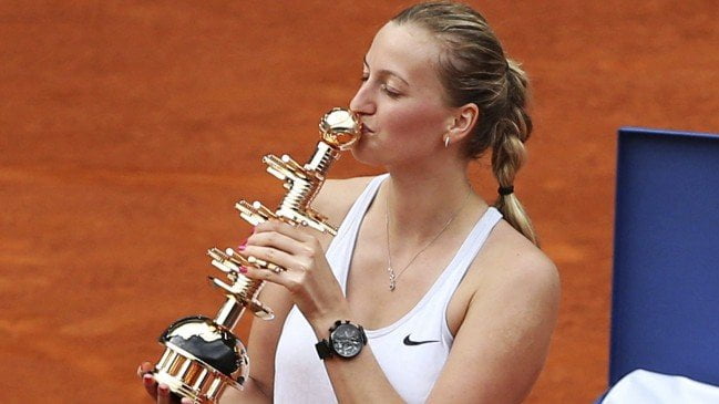 La checa Kvitova campeonó en Madrid.