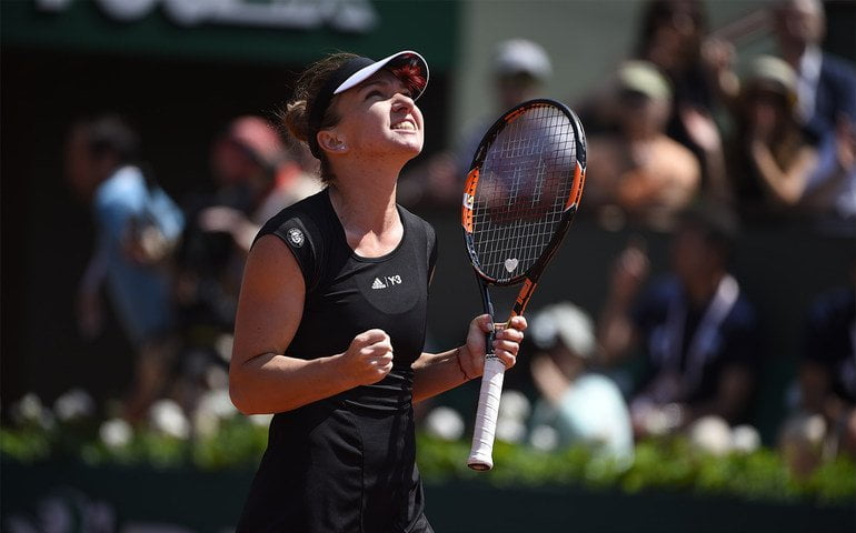 Halep pasó con algún susto su primer examen en Paris.