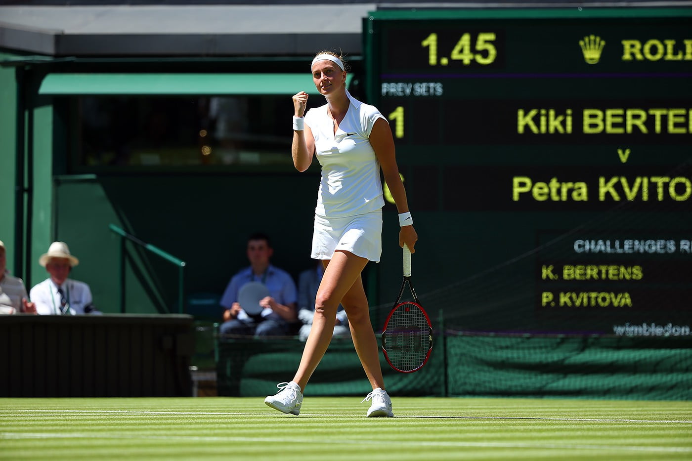 La checa Kvitova comenzó Wimbledon 2015 arrasando.
