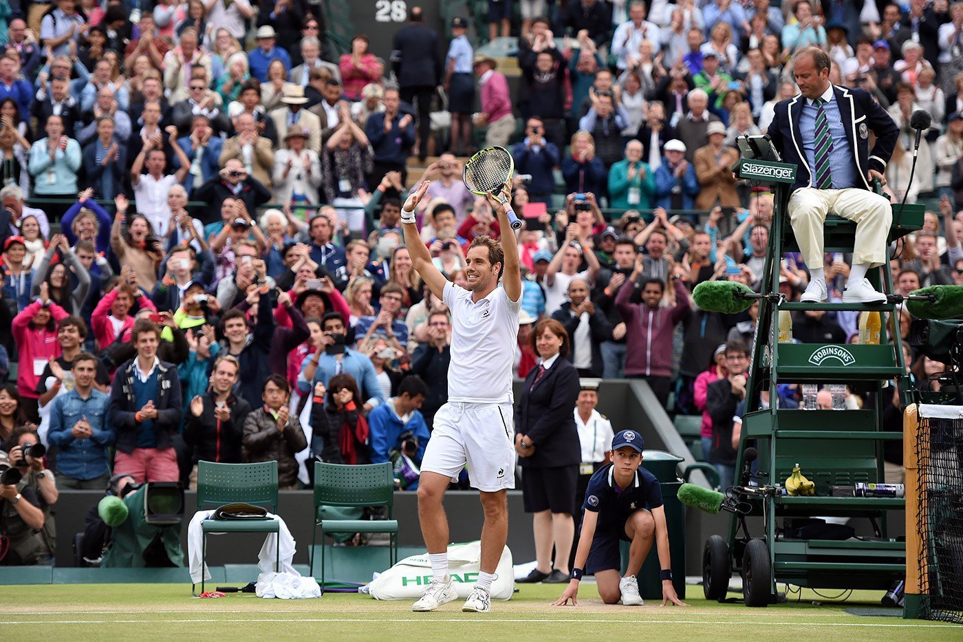 El francés Gasquet sorprendió en Wimbledon tras eliminar al top 4 Wawrinka.