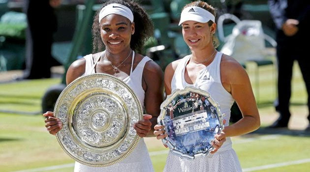 Serena Williams superó en la final a la talentosa Garbiñe Muguruza.