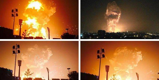 China: Usuarios publicaron imágenes impresionantes tras sucesivas detonaciones