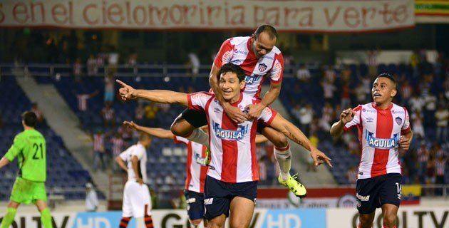 Roberto Ovelar (ex Alianza Lima y Juan Aurich de Chiclayo) marcó el tercer tanto de los barranquilleros.