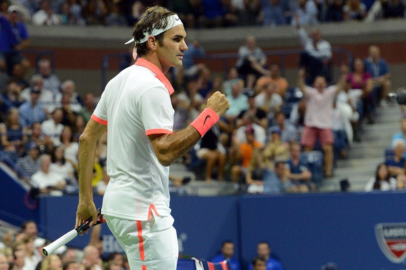 Federer eliminó al último jugador local en la versión 2015 del US Open.