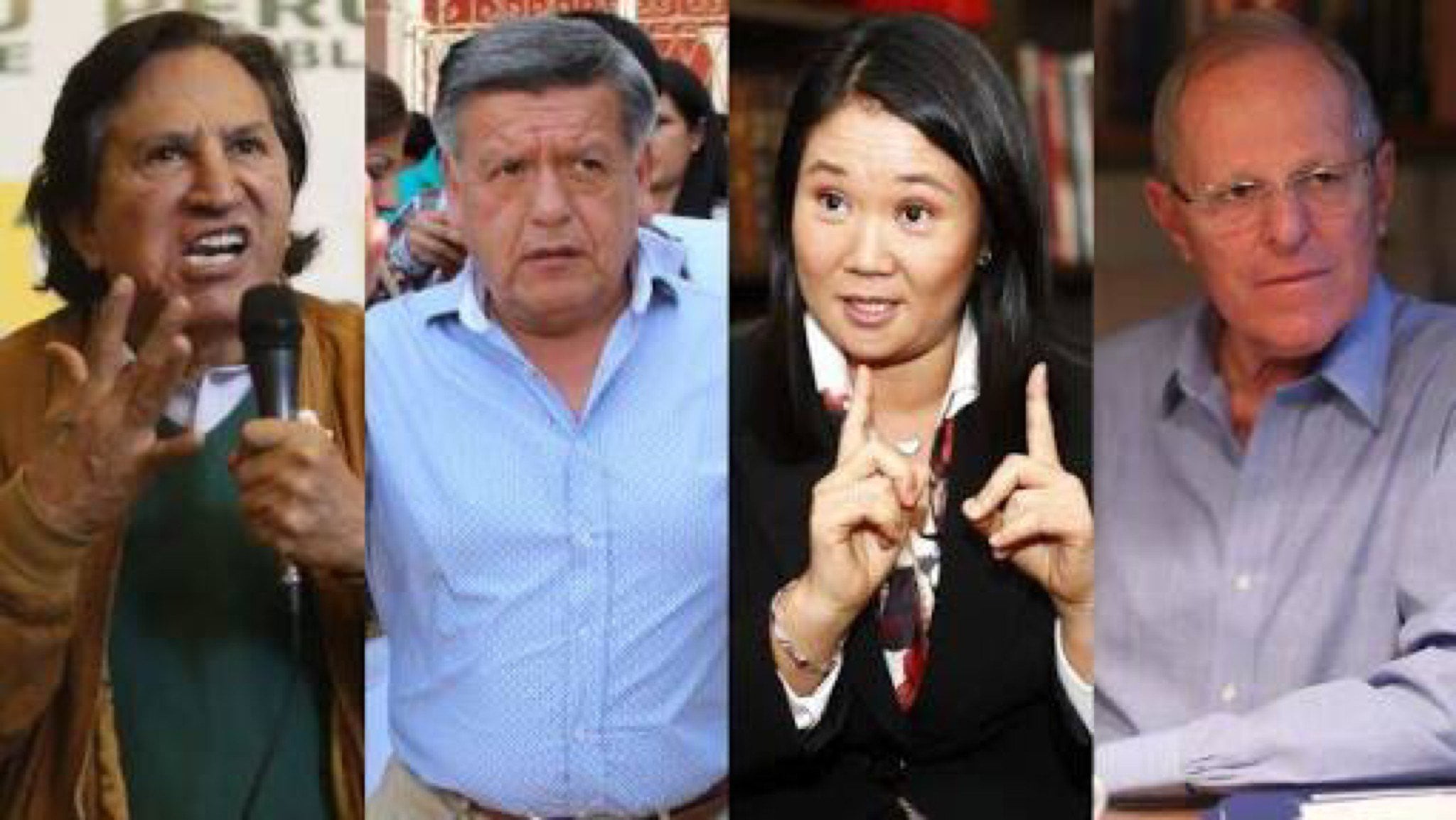 Keiko Fujimori, Pedro Pablo Kuczynski, Alan García, Ipsos