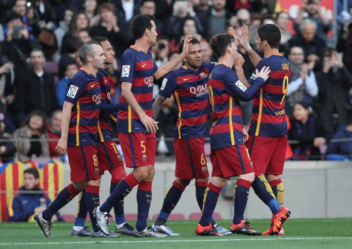Barcelona busca revalidar el título de la Liga española.