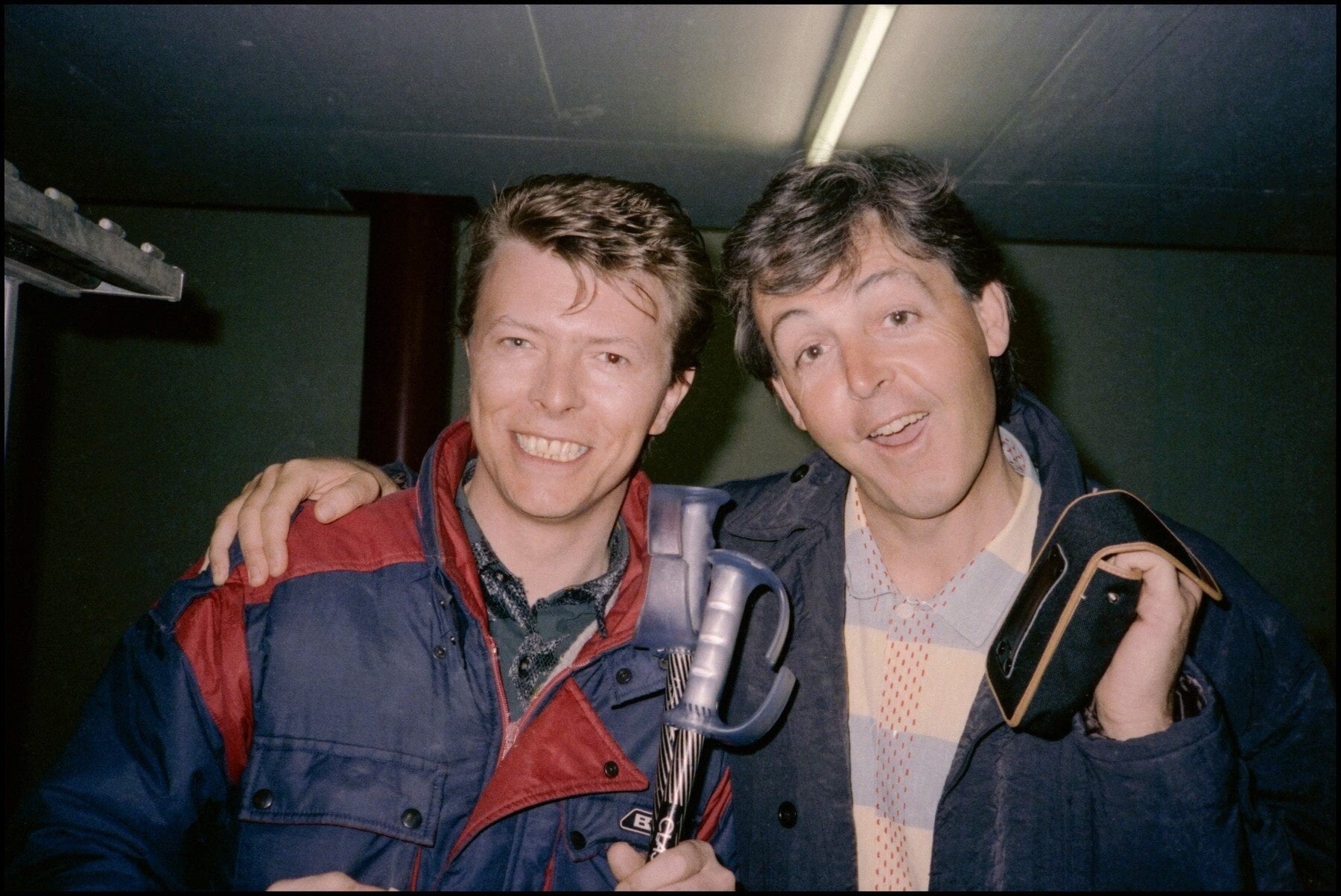 David Bowie y Paul McCartney