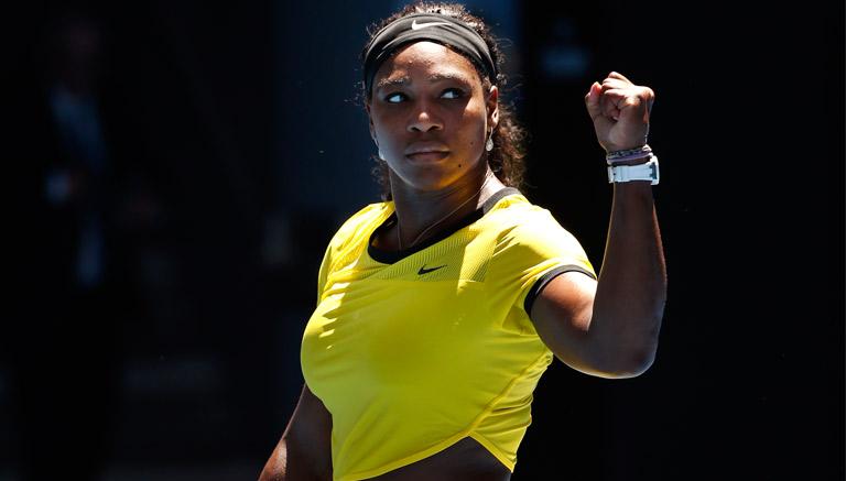 Serena Williams celebró en el inicio de Melbourne.