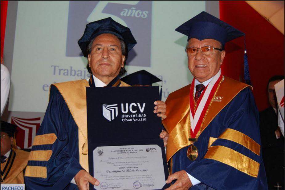 Alejandro Toledo devolverá el grado de Doctor Honoris Causa a UCV