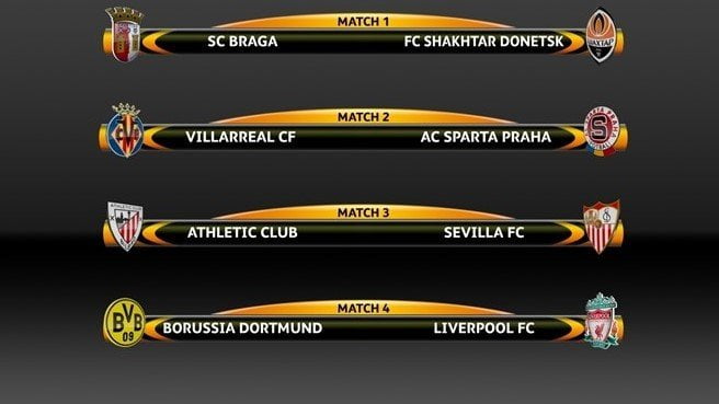 Quedaron listos los cruces de los cuartos de final de la Europa League.