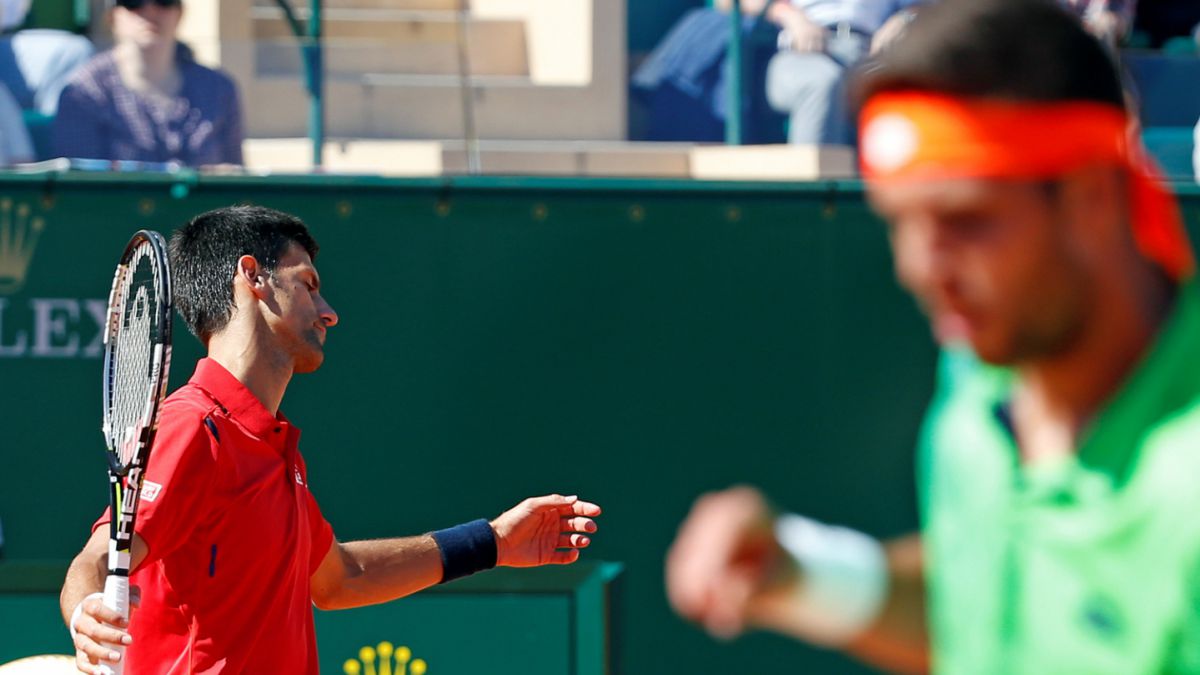 Djokovic perdió sorpresivamente en el Masters 1000 de Monte Carlo.