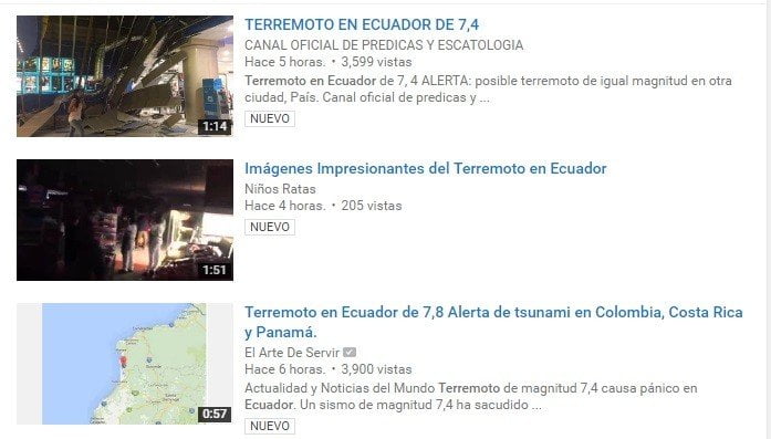 Impactantes videos tras sismo en Ecuador