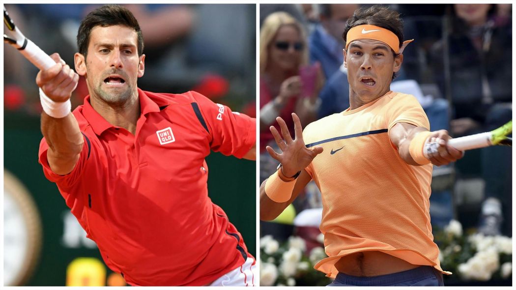 Djokovic y Nadal se enfrentarán mañana en Roma.