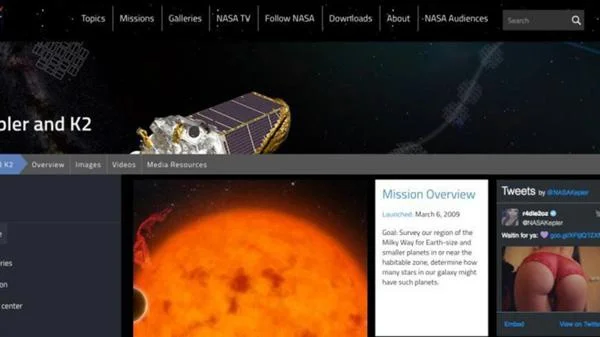 Polémicas fotos en la web de la NASA