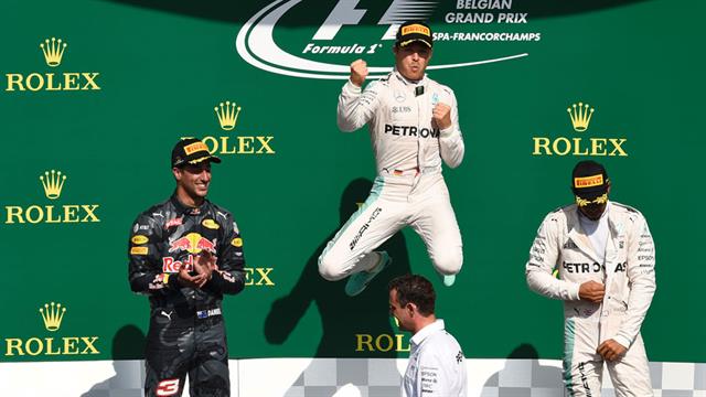 Rosberg se alzó con la victoria en Bélgica.