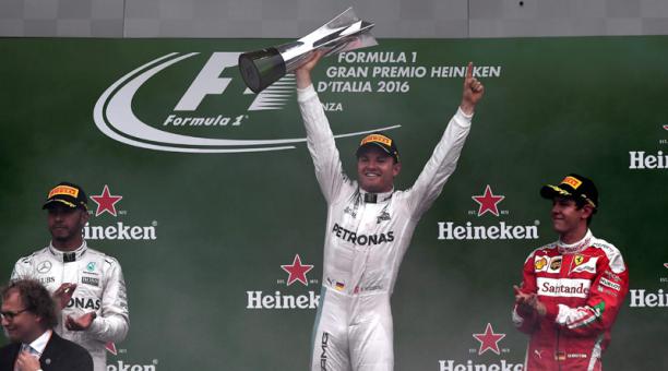 Rosberg se subió a lo más alto del podio en Italia,
