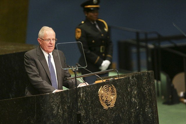 El presidente Kuczynski se presentó ante la Asamblea de la ONU.