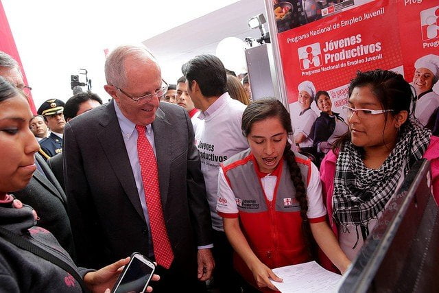 El presidente Kuczynski reiteró su compromiso de crear 3 millones de puestos laborales con beneficios durante su gestión.