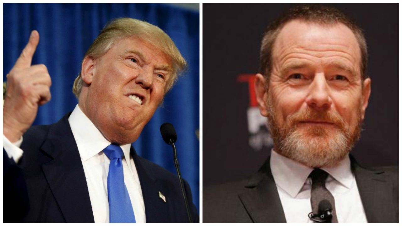 Donald Trump y Bryan Cranston