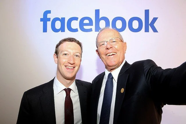El presidente Kuczynski se reunió con Mark Zuckerberg,  creador de la red social Facebook.