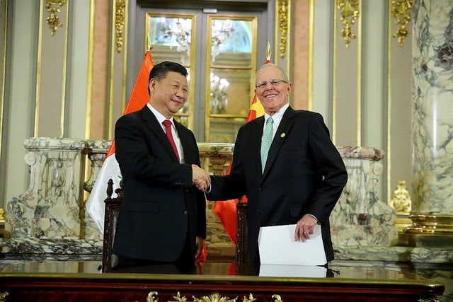 El presidente Kuczynski recibió en Palacio de Gobierno a su homólogo chino, Xi Jinping.