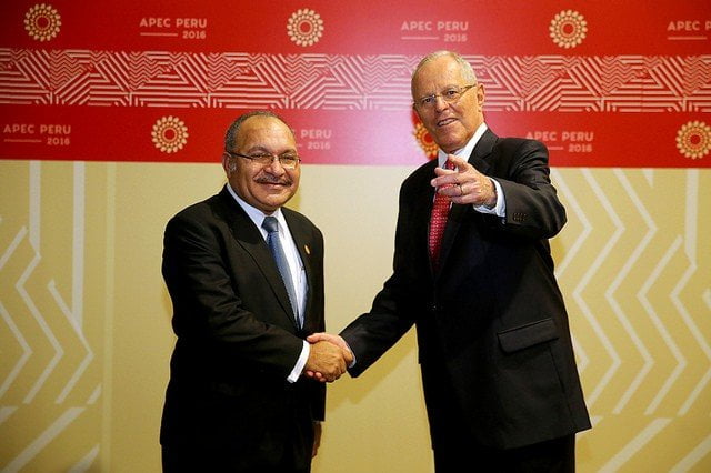 El presidente Kuczynski se reunió con Peter O’Neill, premier de Papua Nueva Guinea, país que será el próximo anfitrión del APEC en el 2018.