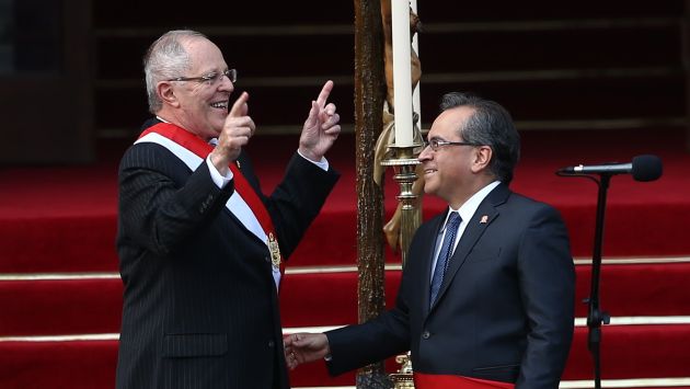 El presidente Kuczynski respaldo al ministro de Educación, Jaime Saavedra.