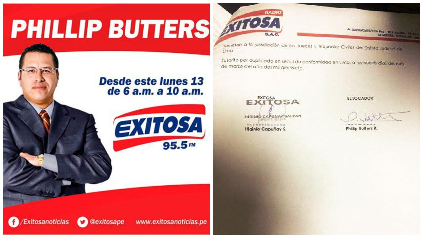 Phillip Butters se une a la familia de Exitosa.