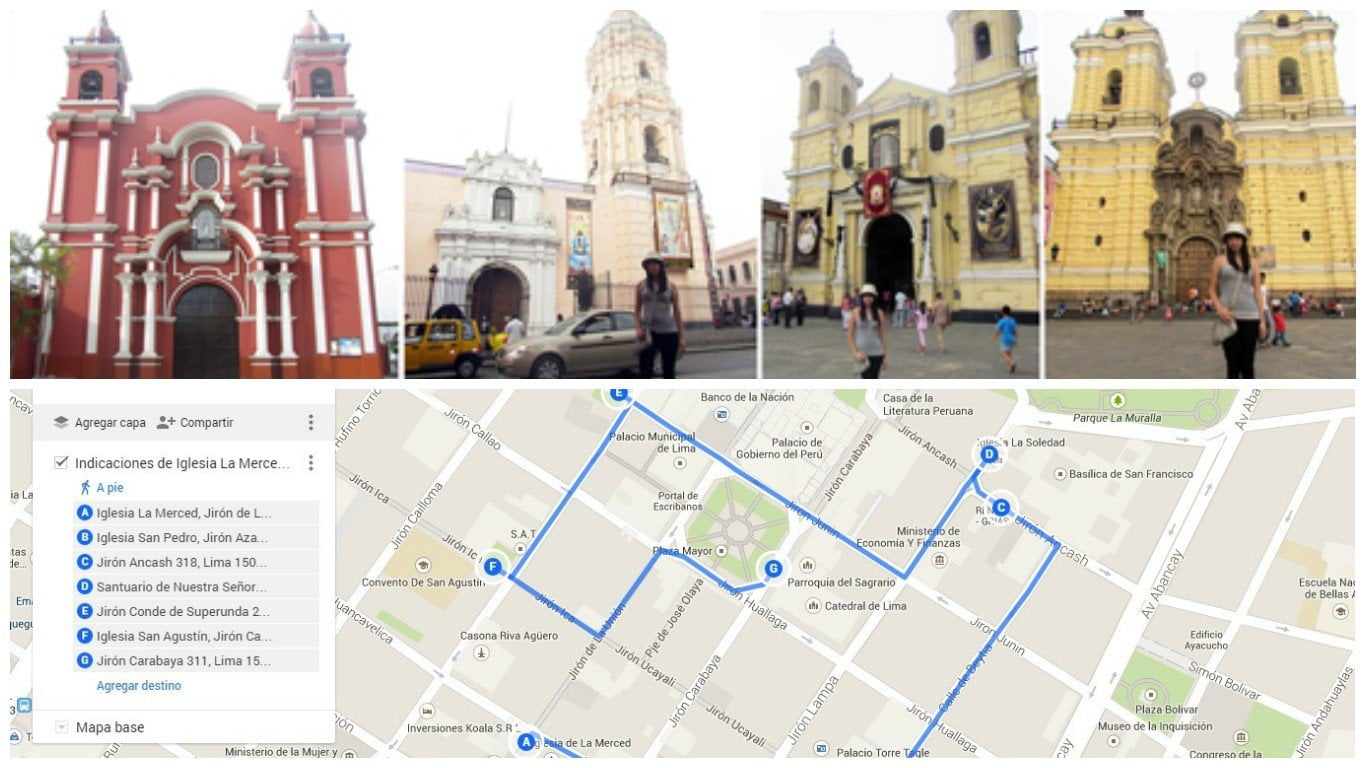 Con la aplicación de mapas de Google se pueden armar diversas rutas para visitar los templos en este Jueves Santo.