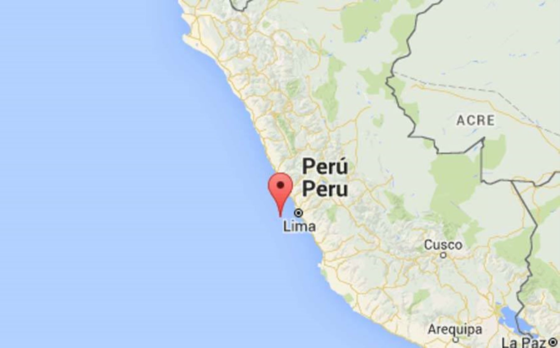Un sismo en Lima y el Callao se registró hoy