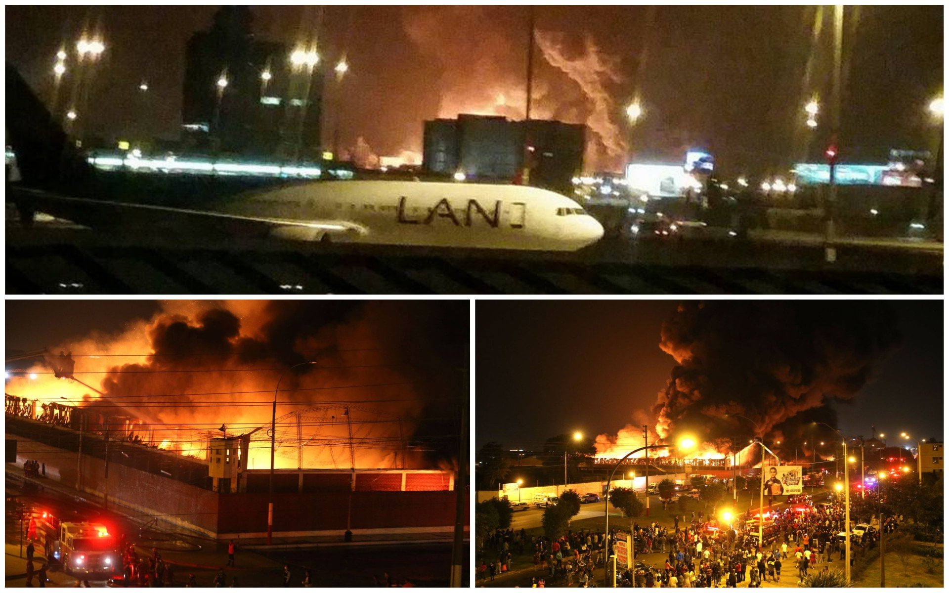 Gran incendio se registra cerca al aeropuerto en el Callao