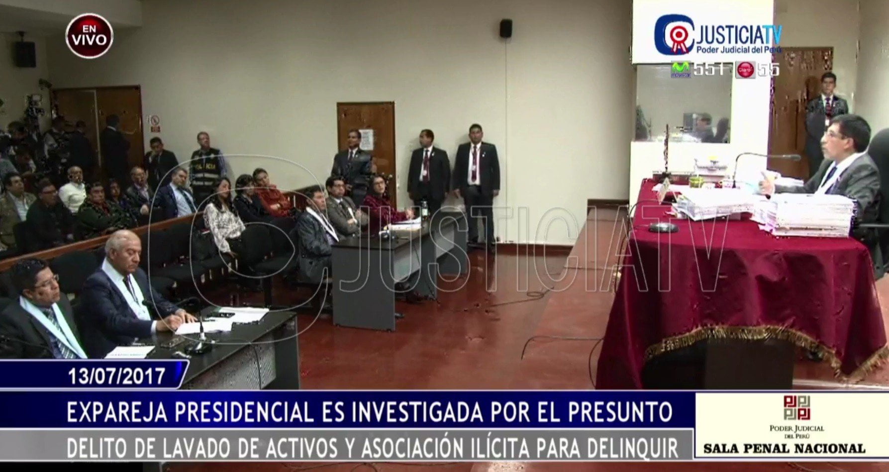 Audiencia sobre Ollanta Humala y Nadine Heredia