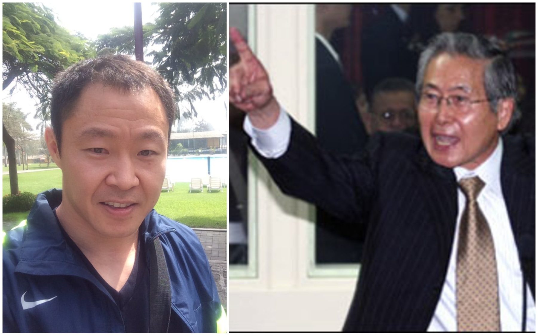 Kenji Fujimori y Alberto Fujimori