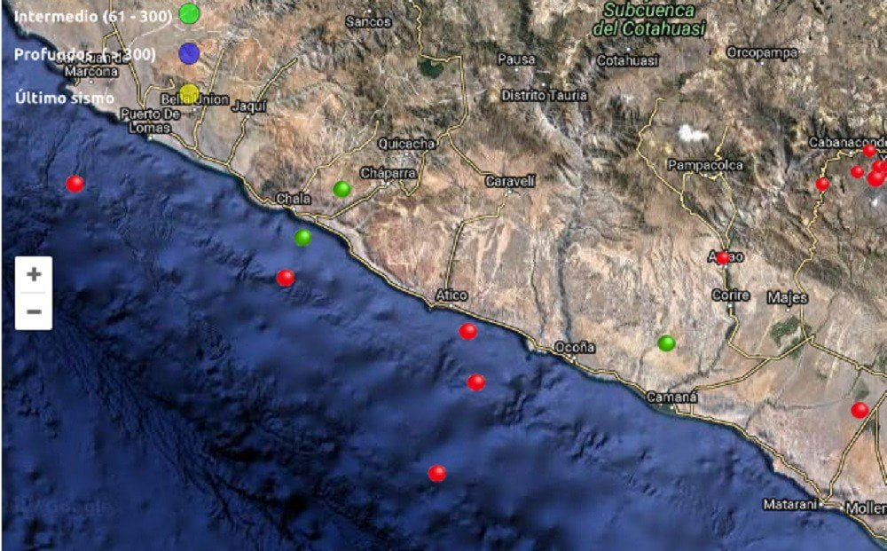 Sismos en Arequipa