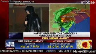 Recorrido del huracán Harvey