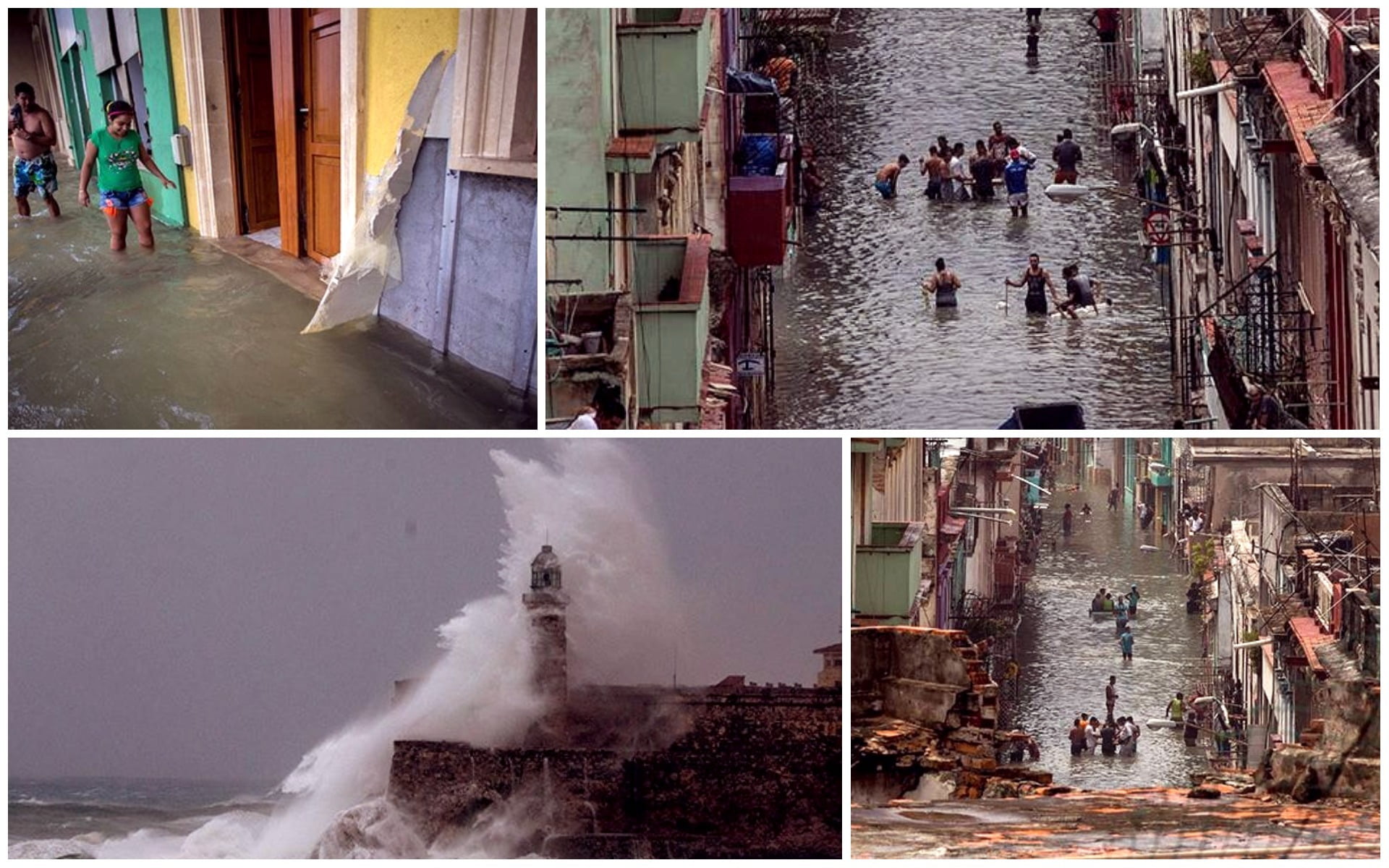 Huracán Irma sobre La Habana