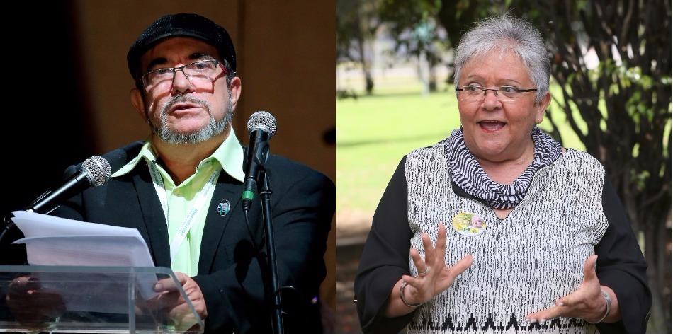 Rodrigo Londoño e Imelda Daza, los candidatos de las FARC