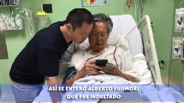 Alberto Fujimori se enteró así de indulto